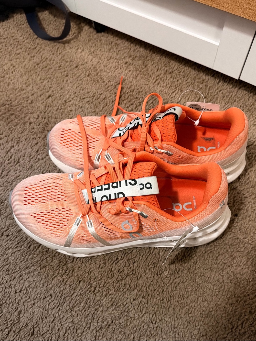 On Running Women's Coral-Orange Cloud Running Shoes